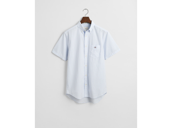 Reg Poplin Gingham SS Shirt