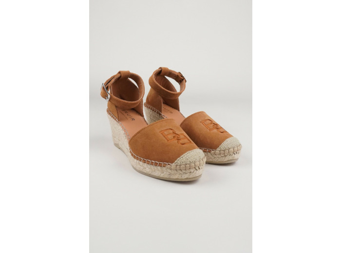Suede Heel Espadrillos