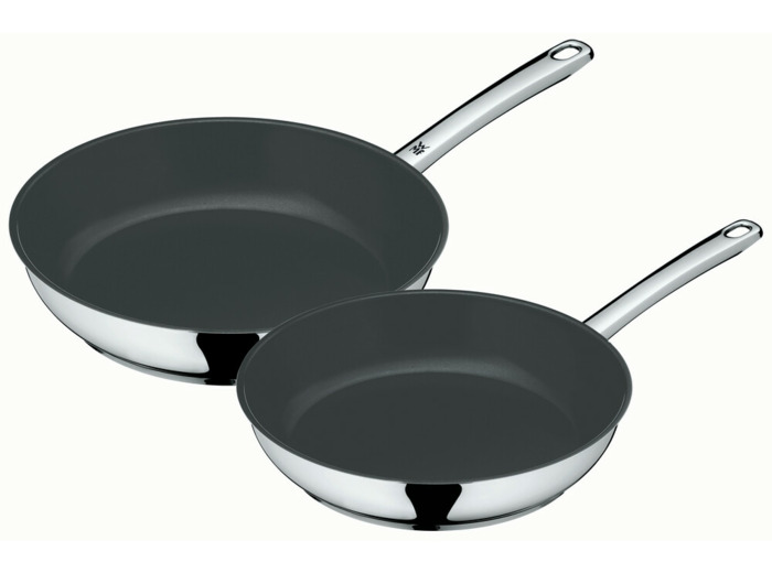 Devil fry pan 24+28 cm set, steel handle