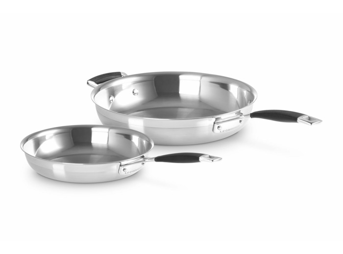 3-ply Stainless Steel Frying Pan Set of 2
