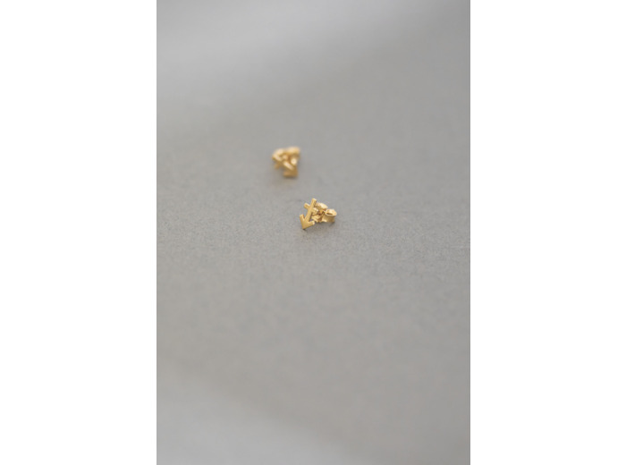 ZODIAC STUD EARRINGS SAGITTARIUS GOLD