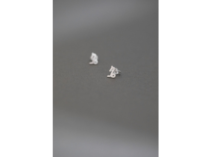 ZODIAC STUD EARRINGS CAPRICORN SILVER