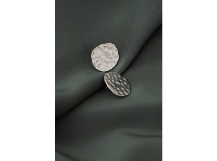 sculptural earrings silver