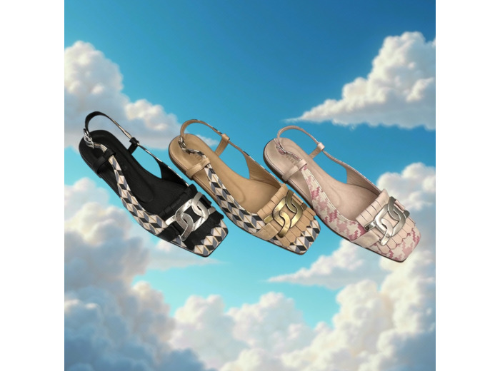 Slingback ballerinas