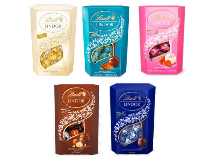 LINDOR 500g (45% Cocoa, Strawberry, Hazelnut,Salted Caramel and White Chocolates)  SHORTDATE 4/26, SPECIAL OFFER .