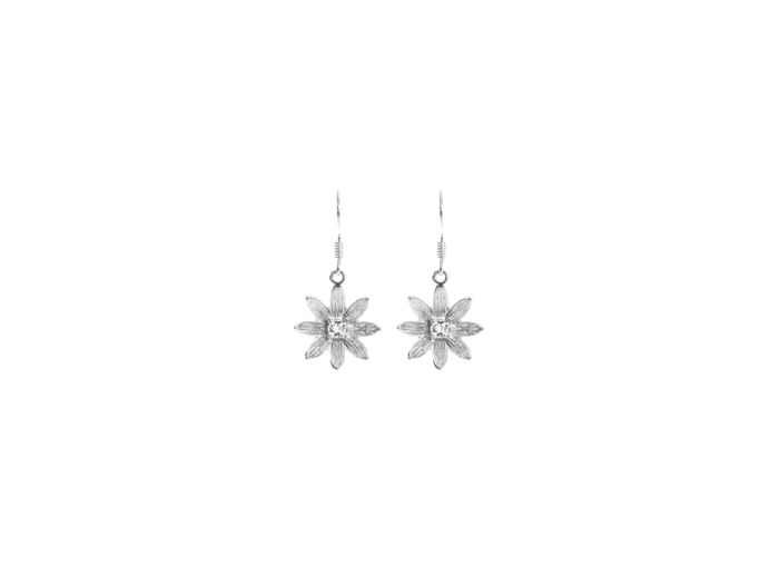 Daalia-earrings, clear large