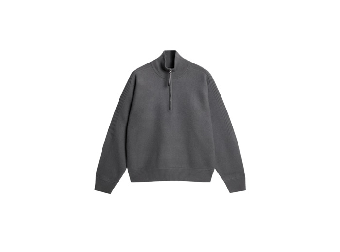Bon Boiled Wool Quarter Zip FMKW12668 U254