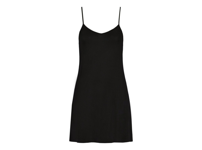 slip dress black