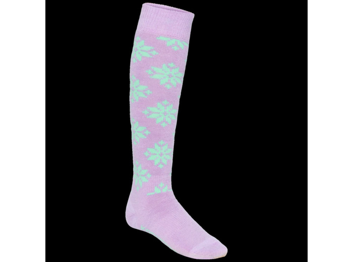 Rose Wool Ski Socks - 65% Merino Wool