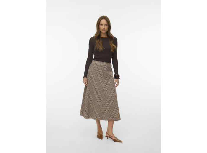 VMCELESTE MW LONG CHECK SKIRT
