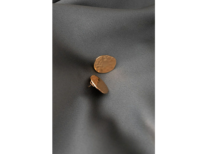 sculptural earrings gold