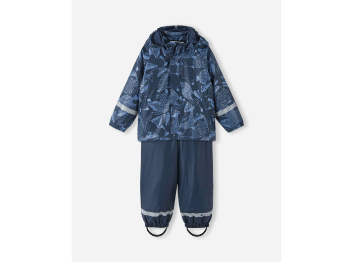 Lasten fleecevuorillinen sadeasu Joessa