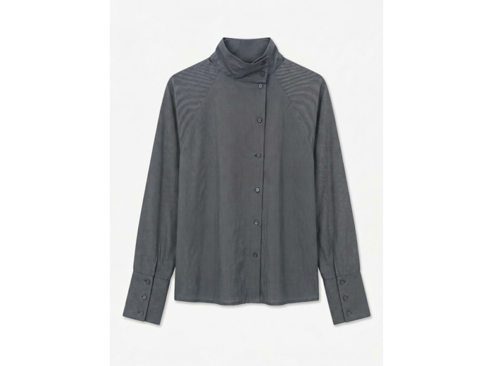 Loose Fit Band Collar Long Sleeves (L/S)