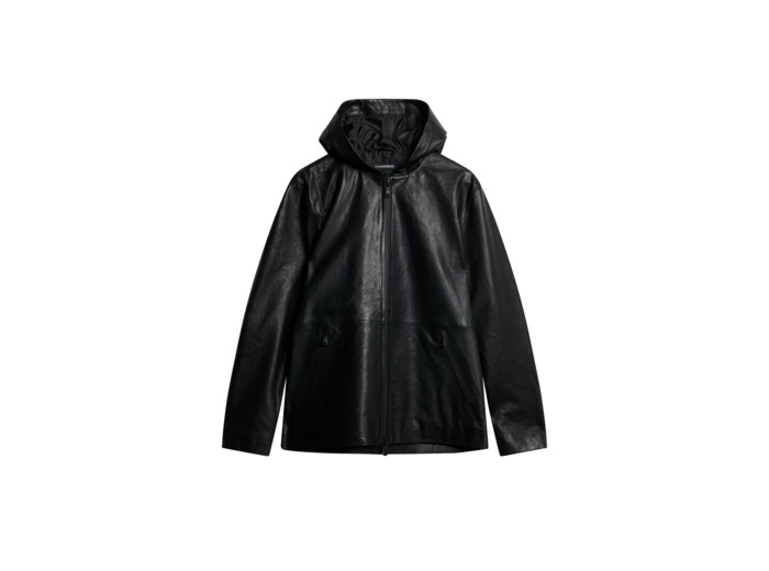 Hadley Leather Hoody Jacket FMLW12775 9999