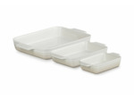 Stoneware Set of 3 Classic Rectangular Dishes
