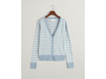 Fine Knit Striped Cardigan