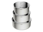 Ingenio G7 Emotion Brushed Uncoated 4 pcs set Saucepans 18/20/22cm
