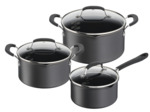 JO Quick & Easy HA Set 6 pieces: Saucepan 18 cm + Lid, Stewpots 20/24 cm + Lids