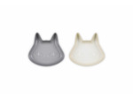 Stoneware Set of Cat Plates