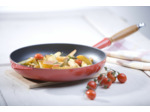 Cast Iron Frying Pan with Wooden Handle