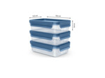 CLIP&CLOSE ECO 3 pcs. 3x0,8L
