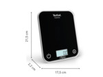 Kitchen scale black Optiss