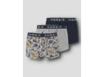 NKMPBOXER 3P GREY MELANGE DINO INJ