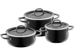 Fusiontec Element 3 pcs. set (HC 16/20 and LC 20 cm). w. 3 lids, black