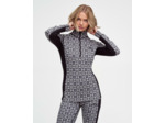 Rose Half Zip Base Layer Top - 100% Merino Wool