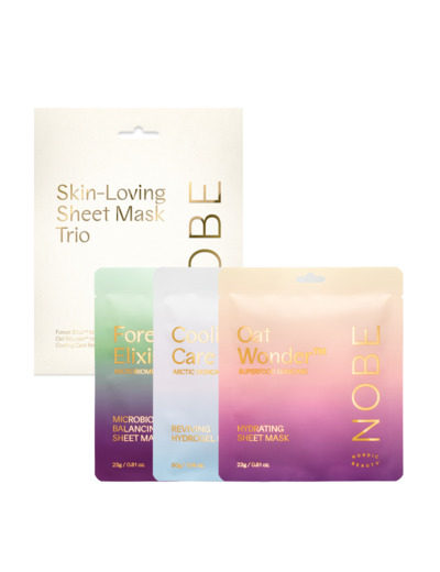 NOBE Skin-Loving Sheet Mask Trio