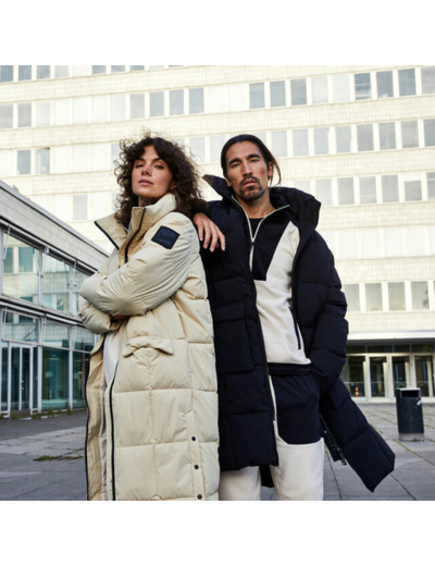 Halti pitkä toppatakki miehille ja naisille 145€