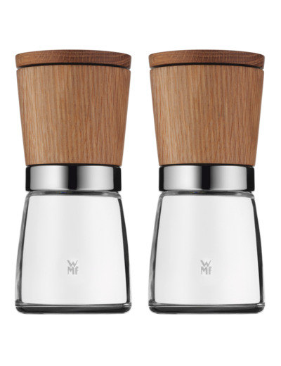 Ceramill Nature spice mills 2 pcs. set, oak, height 13,5 cm
