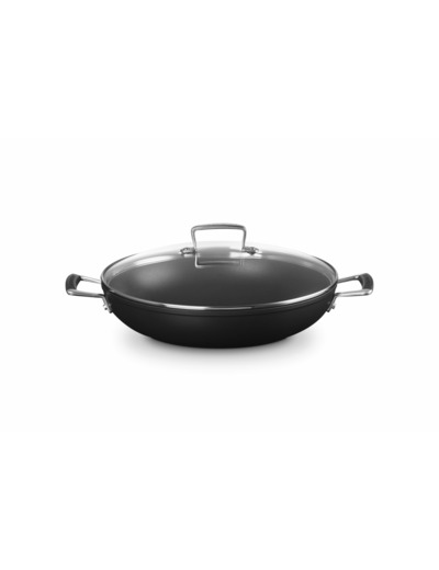 Toughened Non-Stick Shallow Casserole with Glass Lid