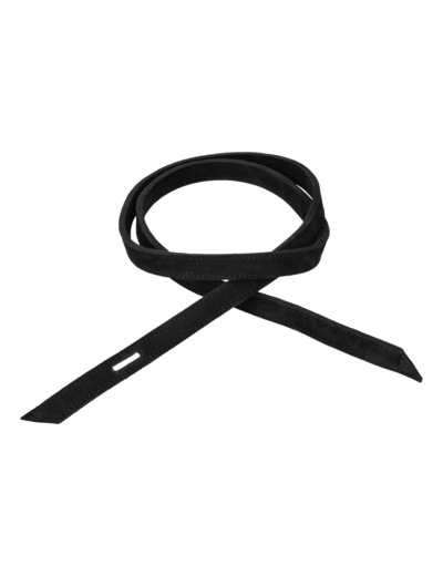 wrap belt black suede