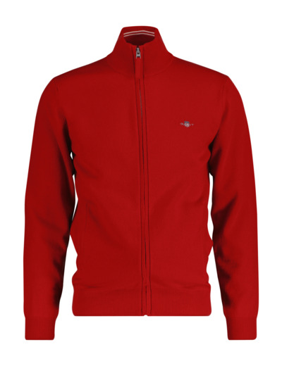 Superfine Lambswool Zip Cardigan