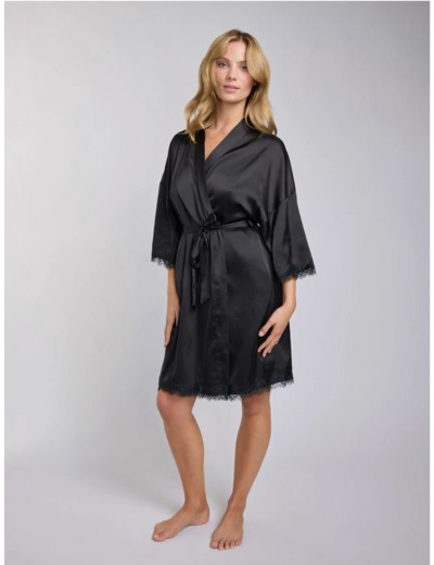 Madison satin robe
