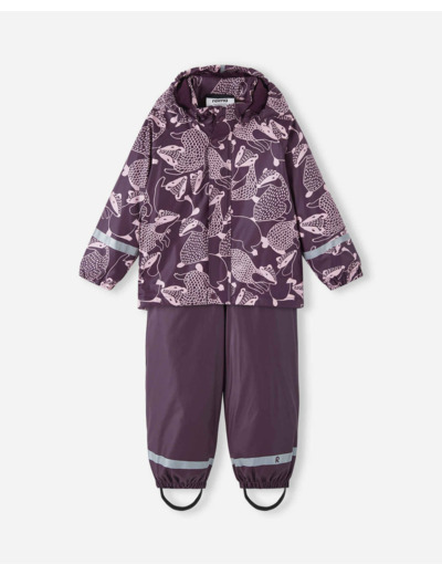 Lasten fleecevuorillinen sadeasu Joessa