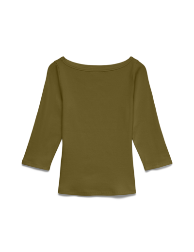Tight Fit Boat Neck 3/4 Sleeves (3/4)
