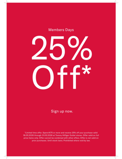 Members Week: 25% OFF Outlet Price*
