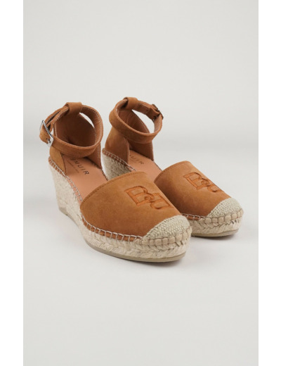 Suede Heel Espadrillos