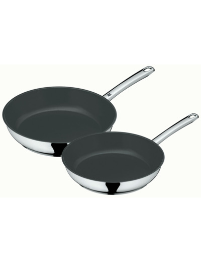 Devil fry pan 24+28 cm set, steel handle