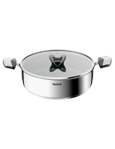 Emotion Plus SS Ptfe Shallow pan 26 cm w. lid