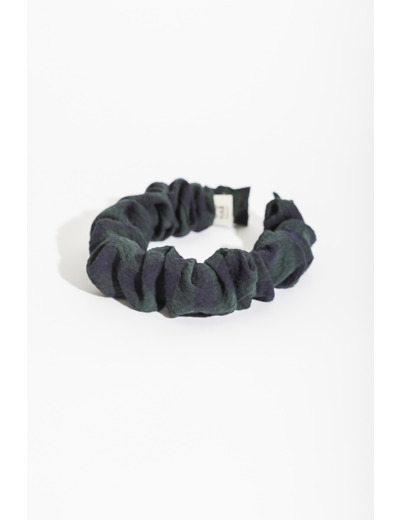 HEADBAND HELSINKI ATELIER RUFFLED NAVY/GREN