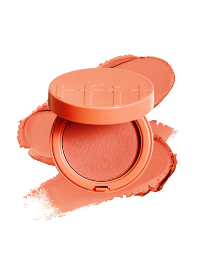 TFIT FLUFFY VELVET CUSHION BLUSH O01 CORAL ORANGE