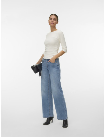 Tight Fit Boat Neck 3/4 Sleeves (3/4)