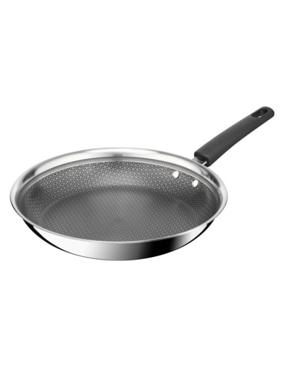 Emotion Plus Power SS Tri-ply Mesh Ptfe Fry pan 24 cm