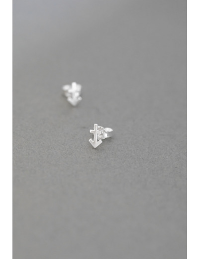 ZODIAC STUD EARRINGS SAGITTARIUS SILVER