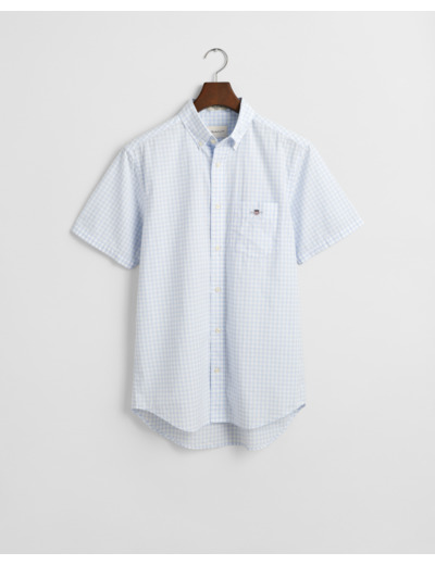 Reg Poplin Gingham SS Shirt