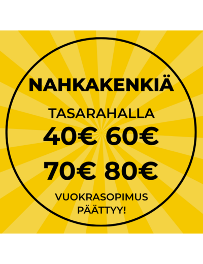 Nahkakenkiä tasarahalla