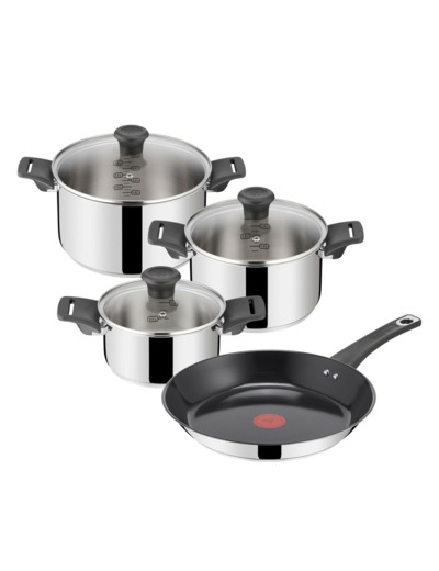 JO Everyday Kitchen SS Ceramic set 7 pcs. (FP 28 cm, Stewpots 16/20/24 cm w. 3 lids)